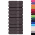 vidaXL Sprchové osušky FROGN 10 ks antracitové 70x140 cm 360 g/m²