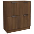 vidaXL Komody 2 ks hnedý dub 60x30x70 cm spracované drevo