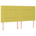 vidaXL Čelo postele zelené 160x5x118/128 cm látkové