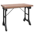 vidaXL Jedálenský stôl 110x65x82 cm masívne jedľové drevo a železo