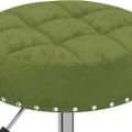 3085572 vidaXL Swivel Massage Stool Light Green Velvet (333050)