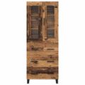 vidaXL Highboard 2 ks Staré drevo 69,5 x 34 x 180 cm Kompozitné drevo