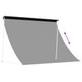 vidaXL Markíza Čierna 200 x 150 cm 180 g / m² polyester s PU povrchom