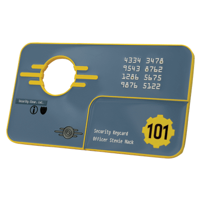 Zberateľský ingot Fallout 3 - Vault 101 Security Keycard