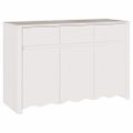 vidaXL Servírovacia skriňa Drammen Biela 114 x 43 x 75,5 cm