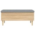 vidaXL Úložná lavička dub sonoma 102x42x46 cm kompozitné drevo