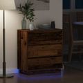vidaXL Nočný stolík Staré drevo 71 x 34,5 x 75 cm Kompozitné drevo