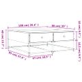 vidaXL Konferenčný stolík dub sonoma 100x99x40 cm kompozitné drevo