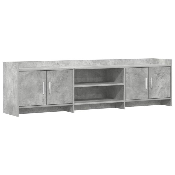 vidaXL TV skrinka 168 x 33 x 47 cm Betónovo sivá Kompozitné drevo