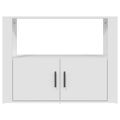 vidaXL Komoda biela 80x30x60 cm spracované drevo