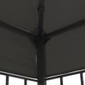 vidaXL Altánok s LED reťazou 3x3 m, antracitový