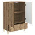 vidaXL Servírovacia skriňa Dub artisan 66 x 34,5 x 95 cm