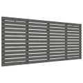vidaXL Nástenné čelo postele sivé 186x3x91,5 cm masívna borovica