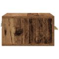 vidaXL Nočný stolík 2 ks 35 x 35 x 20 cm Kompozitné drevo Staré drevo