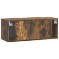 vidaXL Nástenná TV skrinka Nástenný Dymový dub 78,5 x 31 x 30 cm