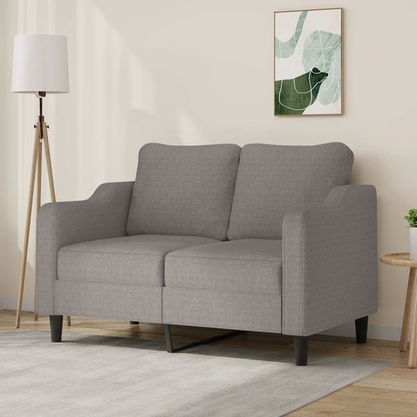 vidaXL 2-miestna pohovka sivohnedá 120 cm látka