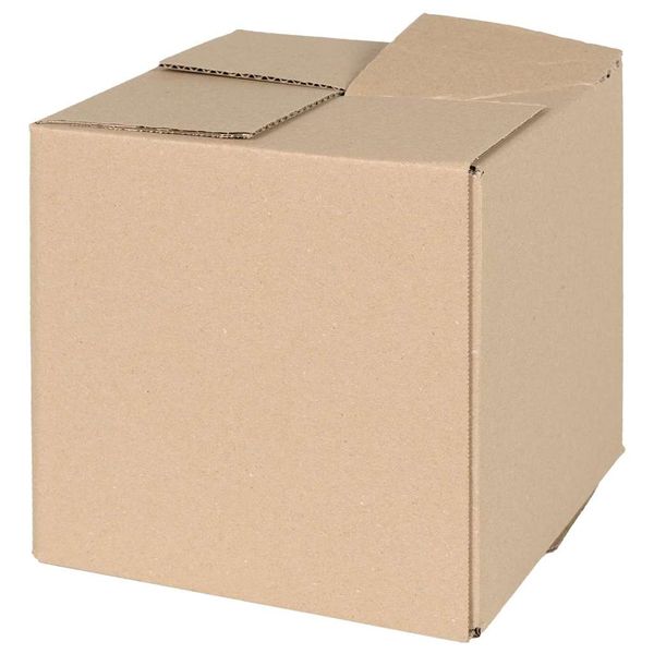 vidaXL Skladací box s úložiskom 50 pcs Prírodná 20 x 20 x 20 cm Kartón