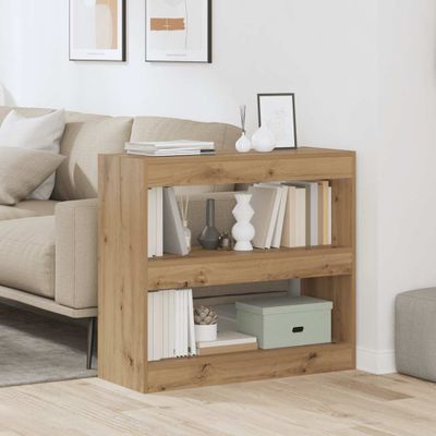 vidaXL skrinka na knihy/izbový prepážka Artisan Dub 80x30x72 cm