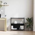vidaXL Regál na knihy 80 x 30 x 78,5 cm Kompozitné drevo Čierny dub