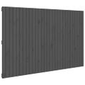 vidaXL Nástenné čelo postele sivé 185x3x110 cm masívna borovica