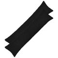 vidaXL Poťah na podložku 2 pcs HEERLEN Čierna 40 x 145 cm Bouclé