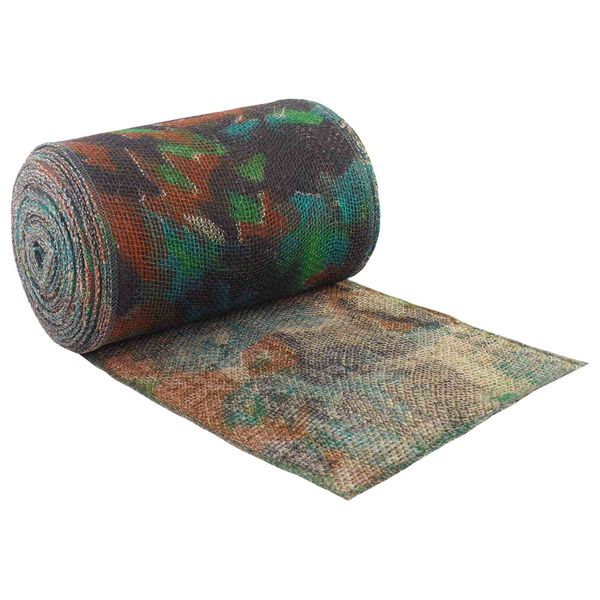 vidaXL Jutový rol Maskáčová 25 x 2500 cm