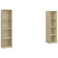 vidaXL TV skrinky 2 ks dub sonoma 142,5x35x36,5 cm drevotrieska