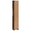 vidaXL Kúpeľňová skrinka dymový dub 32x25,5x190 cm spracované drevo