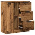 vidaXL Komoda staré drevo 60x30x70 cm kompozitné drevo