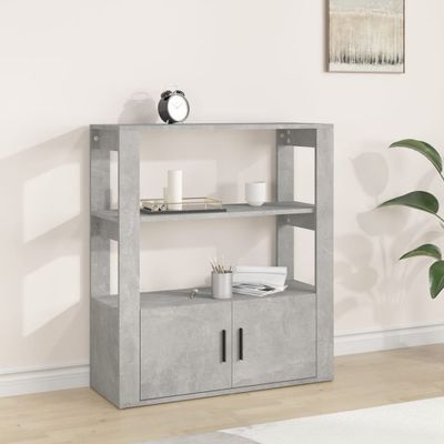vidaXL Komoda betónovo sivá 80x30x90 cm spracované drevo