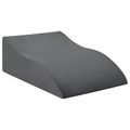 vidaXL Vankúš na nohy 68 x 41 x 21 cm PU pena Sivá
