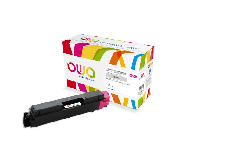 OWA Armor toner kompatibilný s Kyocera TK-590M, 5000st, červená/magenta + waste box