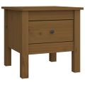 vidaXL Bočné stolíky 2 ks medovohnedé 40x40x39 cm borovicový masív