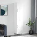 vidaXL Vysoká skrinka biela 34,5x34x180 cm spracované drevo
