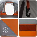 vidaXL Tunelový stan 560 x 395 x 212 cm Šedá a oranžová