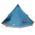vidaXL Tipi stan so strechou s úložiskom Modrá 560 x 560 x 300 cm taft