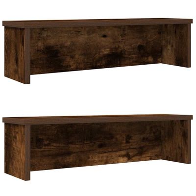 vidaXL kuchynské stojany stohovateľné 2 ks dub údený 60x15x16 cm