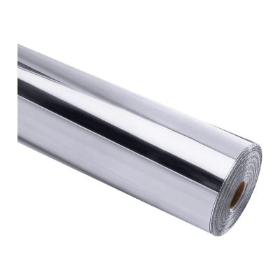 Samolepiaca fólia HTVRONT v odtieni Chrome Metallic, 30,5 cm x 90 cm (strieborná)