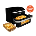 TESLA AirCook DualHeat QD575 XXL - multifunkčná duálna digitálna horúcovzdušná fritéza - rozbalené