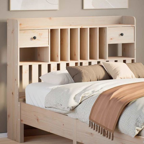 vidaXL Čelo postele s úložným priestorom 120 cm borovica