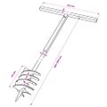 Zemná vŕtačka 180mm s rukoväťou a 9 m oceľovou predlžovacou rúrkou