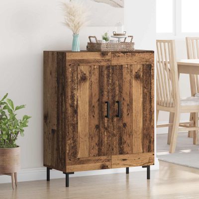 vidaXL Servírovacia skriňa Staré drevo 69,5 x 34 x 90 cm