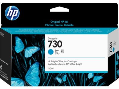 HP 730 130 ml Cyan Ink Cartridge