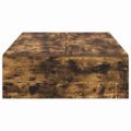 vidaXL Rám postele s úložným prostorem Dymová dub 70 x 190 cm