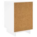 vidaXL Nočný stolík 2 pcs Biela s vysokým leskom 33,5 x 34,5 x 50 cm