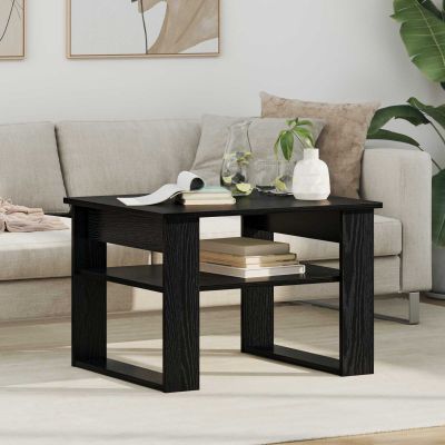 vidaXL Konferenčný stolík Čierny dub 64 x 54 x 44 cm Kompozitné drevo