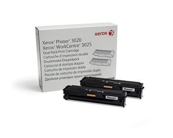 Xerox Toner Black pre Phaser 3020, WorkCentre 3025 dualpack (2x 1.500 str.)