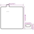 vidaXL Pikniková deka skladacia modrá kockovaná 200x200 cm zamat