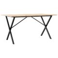 vidaXL Jedálenský stolík v tvare X 160x80x75 cm borovica a oceľ