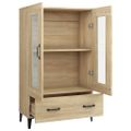 vidaXL Vysoká skrinka dub sonoma 70x31x115 cm spracované drevo